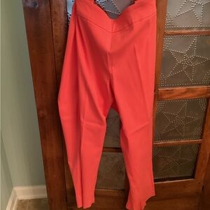 Roz & Ali orange pull-on slacks